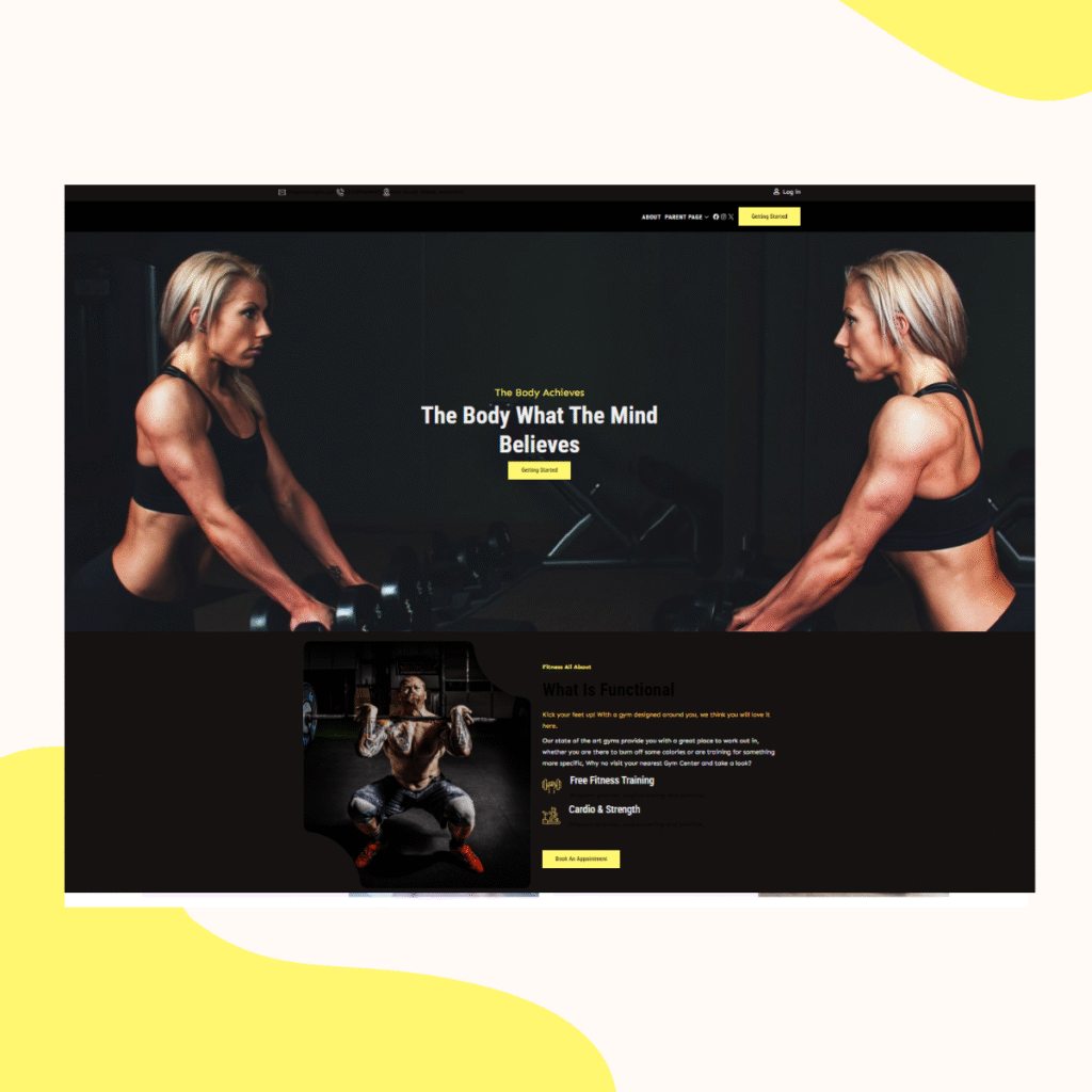 Gym Web Design