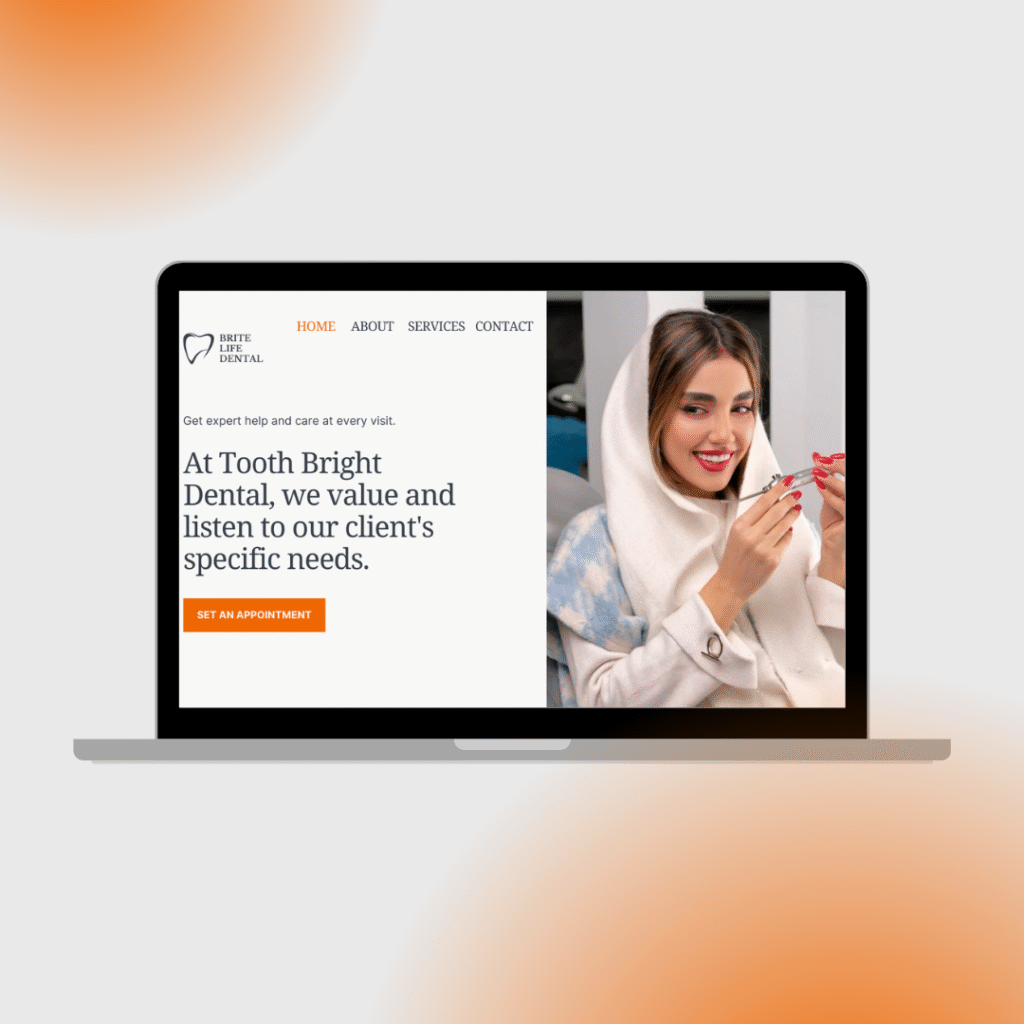 Fully customized WordPress website for BriteLife Dental, focused on enhancing patient engagement and streamlining online interactions.